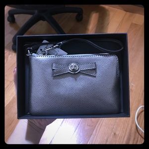 Coach Silver/Grey Wristlet